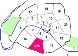 epaviste à proximité de Paris 14e Arrondissement (75014)