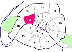 epaviste à proximité de Paris 8e Arrondissement (75008)
